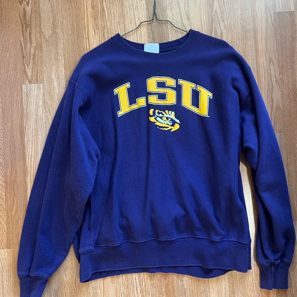 LSU Champion Unisex Purple Sweatshirt